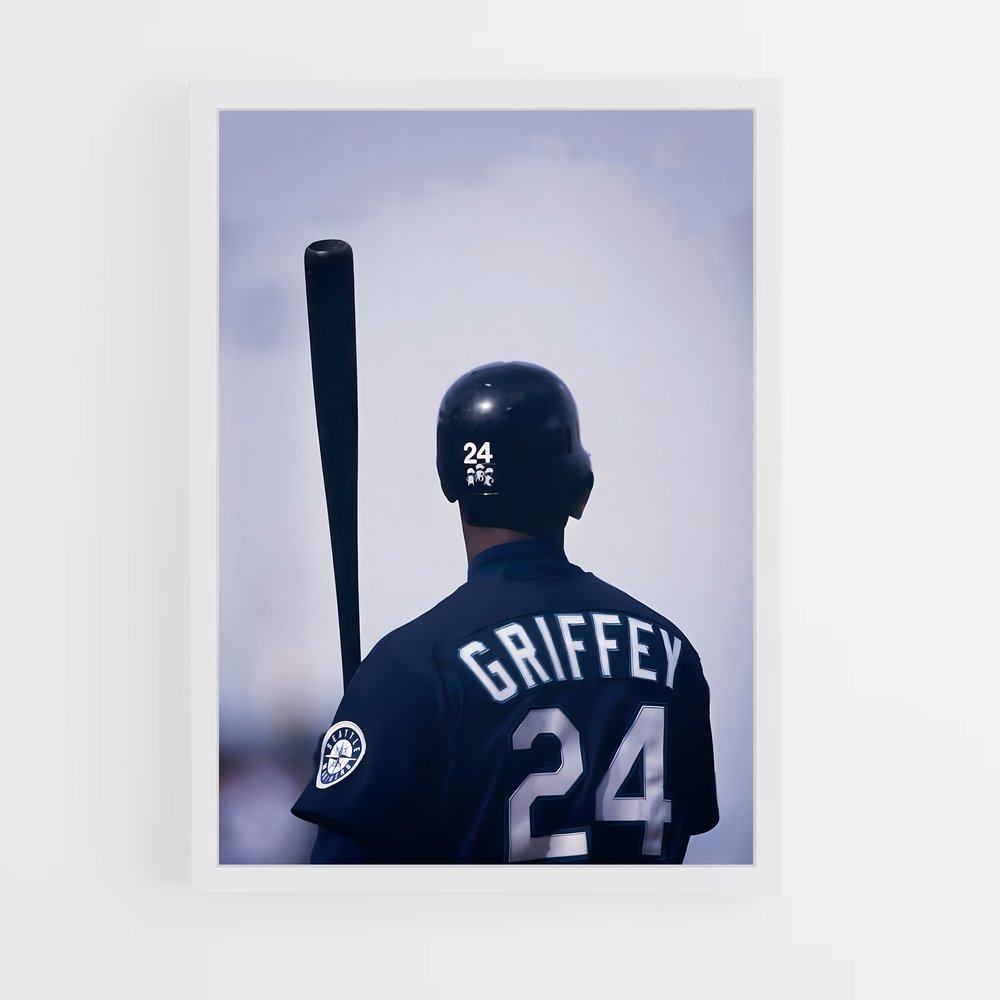Poster Ken de griffey run – affiche Baseball (vue 3)